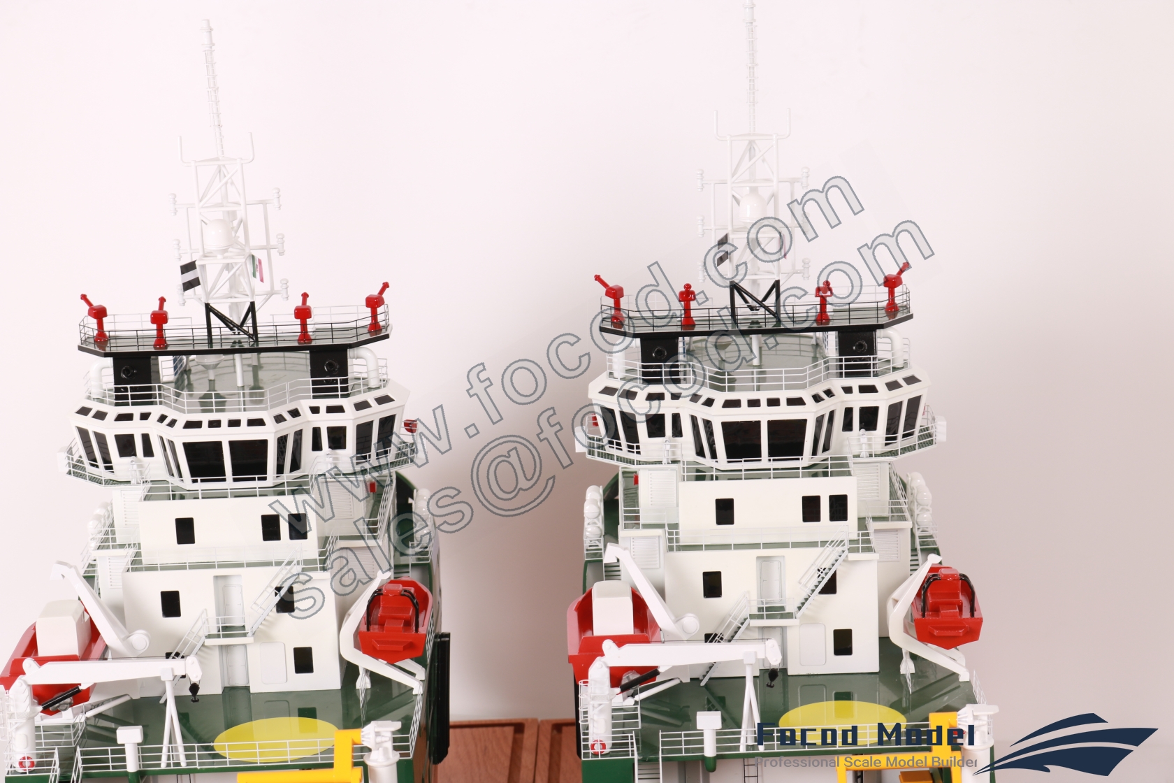custom made model of 67m Multi Purpose Offshore Vessel